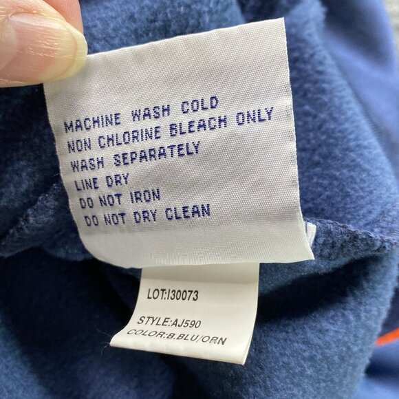 Charlotte Bobcats Jacket Men's S Blue NBA Exclusive Collection Zip Front Patches - Picture 12 of 16